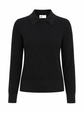 Tory Burch Logo Embroidered Knit Polo Sweater Size Small